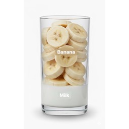 Banana+Milk (No syrup, No ice)