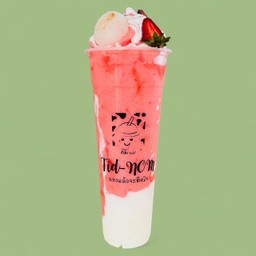 สตรอเบอร์รี่ลิ้นจี่สมูทตี้โยเกิร์ต