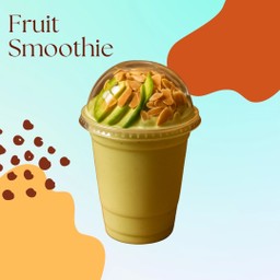 มะพร้าว+อโวคาโด้+นมสดปั่น(โรยอัลมอนด์สไลด์)แก้ว22oz
