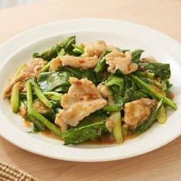 D46 ข้าว+ ผัดคะน้าหมูสับ / หมูชิ้น / ไก่