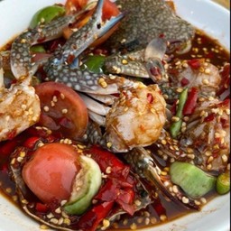 ตำเกาเหลาปูม้า+หมูยอ