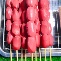 ลูกชิ้นย่างเตาถ่านไอ้อ้วน หมู่บ้านพงษ์ศิริชัย4