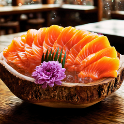 [อร่อยซ่ากับโค้ก] แซลมอน ซาชิมิ (ใหญ่) พร้อมน้ำ เปลี่ยนเป็นแฟนต้าน้ำส้ม แฟนต้าน้ำแดง สไปร์ทไม่มีน้ำตาลได้โดยพิมพ์หมายเหตุด้านล่าง