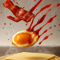 พิซซ่า เบคอน / ไข่