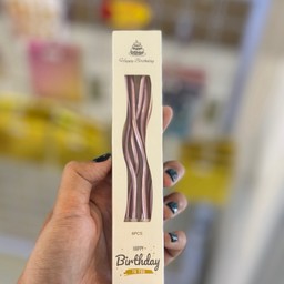 เทียนเกลียวสีชมพู