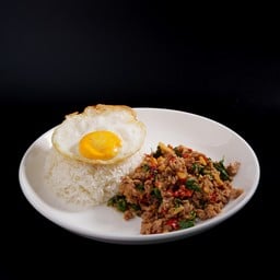 หลงกะเพรา ฟรีไข่ดาวทุกเมนู