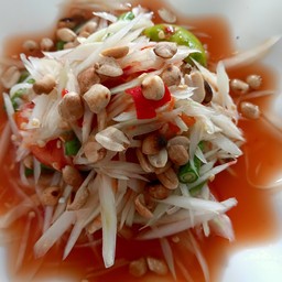 ส้มตำหลังบ้าน papaya salad