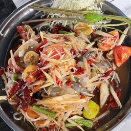 ตำกุ้งสด