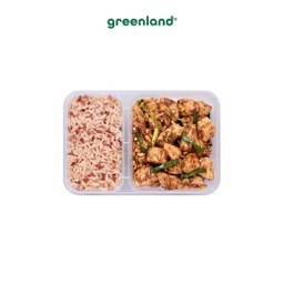 LEANLICIOUS ข้าวไก่ผัดกระเทียมพริกไทย