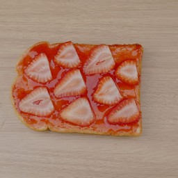 ขนมปังปิ้งสตรอว์เบอร์รี่