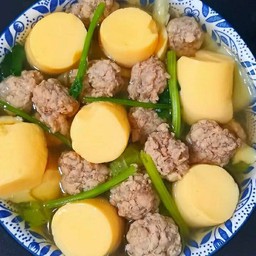 ต้มจืด เต้าหู้ หมูสับ