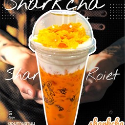 ชาไทย วิปครีม ฝอยทอง