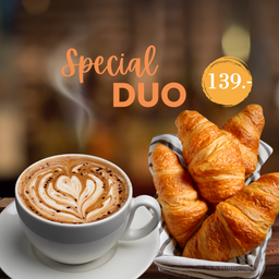 DUO COFFEE + CROISSANT PLAIN