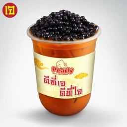 น้ำเต้าหู้ชาไทย + ป๊อปงาดำ