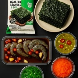 เซ็ตสุขภาพกุ้งดอง+ยำสาหร่าย+ไข่กุ้ง+สาหร่ายมาชิตะ