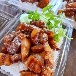 ข้าวราดหมูหวาน