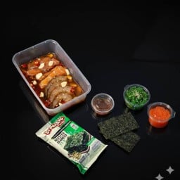 เซ็ตสุขภาพรวมมอน กุ้งดอง+ยำสาหร่าย+ไข่กุ้ง+สาหร่ายมาชิตะ