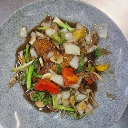 เนื้อปลาช่อน/ผัดพริกไทยดำ/ผัดเผ็ด/ผัดฉ่า/