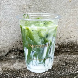 มัทฉะมะพร้าวนมสด - Matcha Latte Coconut