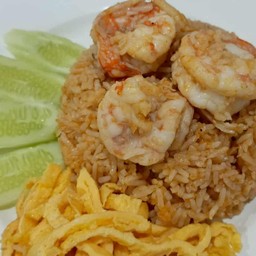 ข้าวผัดมันกุ้งเสวย