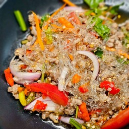 ยำเส้นแก้วหมูสับ