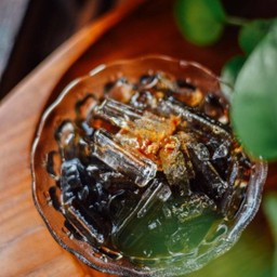 เฉาก๊วยโบราณสูตรอาม่า (Thai Black Jelly)