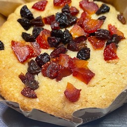 ซอฟต์คุกกี้ผงอัลมอนด์ผลไม้อบแห้ง(แบบคีโต)