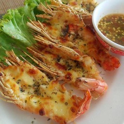 กุ้งย่างชีส