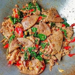 กระเพราตับ( กับข้าว )