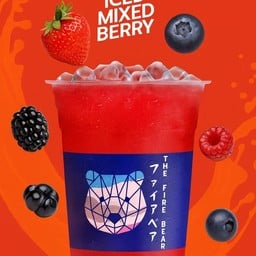 เมนูใหม่!! น้ำมิกซ์เบอรรี่ไข่มุกลาวา แก้วหมี L 22oz.
