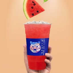 เมนูใหม่!! น้ำแตงโมไข่มุกลาวา แก้วหมี L 22oz.