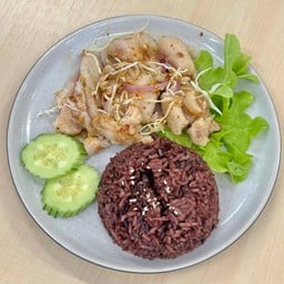 ข้าวยำปลาแซ่บ สูตรคลีน 350  kcal
