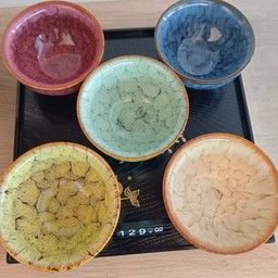 ถ้วยดื่มชา 5สี