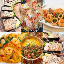 หมี่ไก่ฉีก-กระเพราไข่ข้น “ครัวคุณออย”