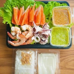 เมี่ยงปูอัด+หมึก+กุ้ง
