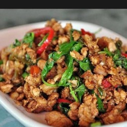 ผัดกะเพรา (กับ)