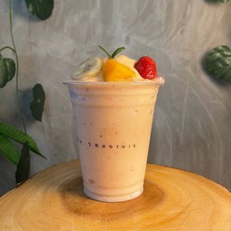 Oat Milk Mix Fruit Honey นมโอ๊ตผลไม้รวมน้ำผึ้งปั่น