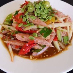 ตำปลาร้าใส่เเหนมสด