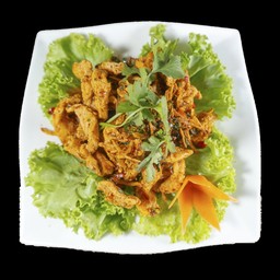 ကြက်ခြောက်စပ် ไก่ทอดกรอบผัดเผ็ด  FRIED CHICKEN