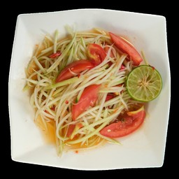 သဘ်ောသီးထောင်း ส้มตำ (มายเทส) PAPAYA SALAD