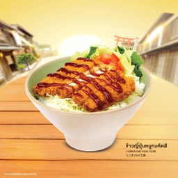 ข้าวญี่ปุ่นหมูทงคัตสึ