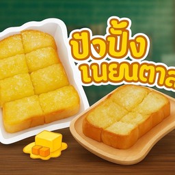 ขนมปังปิ้งเนยนม