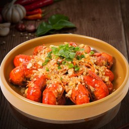 中国蒜蓉小龙虾 (大份) เสี่ยวหลงเซียสูตรกระเทียม - กุ้งจีน  (ชุดใหญ่)