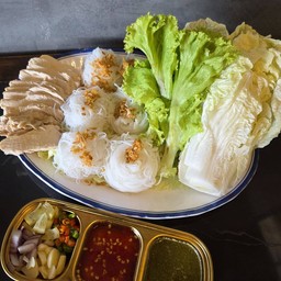 เมี่ยง อกไก่นึ่ง