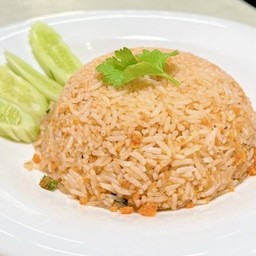 ข้าวผัดคลุกไข่เค็ม มังสวิรัติ