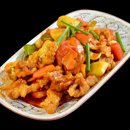 ကြက်ချိုချဥ်  ผัดเปรี้ยวหวานไก่
SWEET & SOUR (CHICKEN)