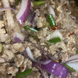 ลาบวุ้นเส้นหมูสับ