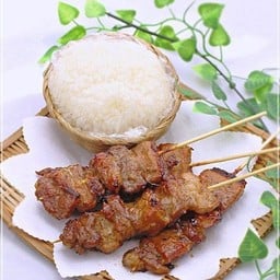 หมูปิ้งจริงใจ หมูปิ้งโบราณ ไก่ย่าง(ปากทางเอสสดใสหน้าหอฮอนด้า)