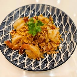 กุ้งผัดกระเทียม (กับข้าว)