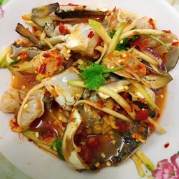 ยำมะม่วง กุ้งสด+ปูม้า